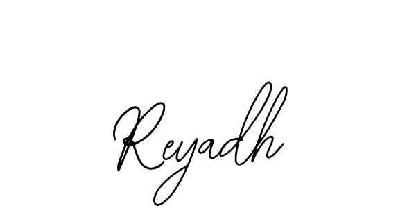 Make a beautiful signature design for name Reyadh. With this signature (Bearetta-2O07w) style, you can create a handwritten signature for free. Reyadh signature style 12 images and pictures png