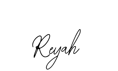 if you are searching for the best signature style for your name Reyah. so please give up your signature search. here we have designed multiple signature styles  using Bearetta-2O07w. Reyah signature style 12 images and pictures png