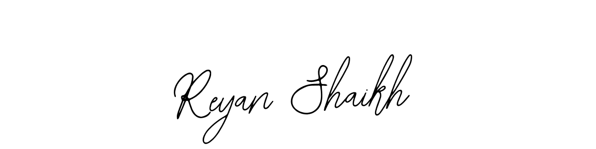 Use a signature maker to create a handwritten signature online. With this signature software, you can design (Bearetta-2O07w) your own signature for name Reyan Shaikh. Reyan Shaikh signature style 12 images and pictures png