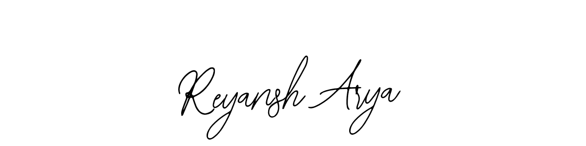 How to make Reyansh Arya signature? Bearetta-2O07w is a professional autograph style. Create handwritten signature for Reyansh Arya name. Reyansh Arya signature style 12 images and pictures png