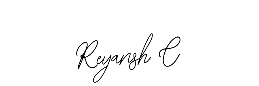 Also You can easily find your signature by using the search form. We will create Reyansh C name handwritten signature images for you free of cost using Bearetta-2O07w sign style. Reyansh C signature style 12 images and pictures png