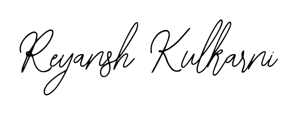 The Bearetta-2O07w handwriting style adds charm and authenticity to name Reyansh Kulkarni. A wonderful choice for personal thank-you notes. Reyansh Kulkarni signature style 12 images and pictures png