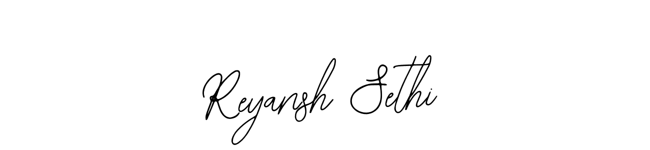 How to make Reyansh Sethi signature? Bearetta-2O07w is a professional autograph style. Create handwritten signature for Reyansh Sethi name. Reyansh Sethi signature style 12 images and pictures png
