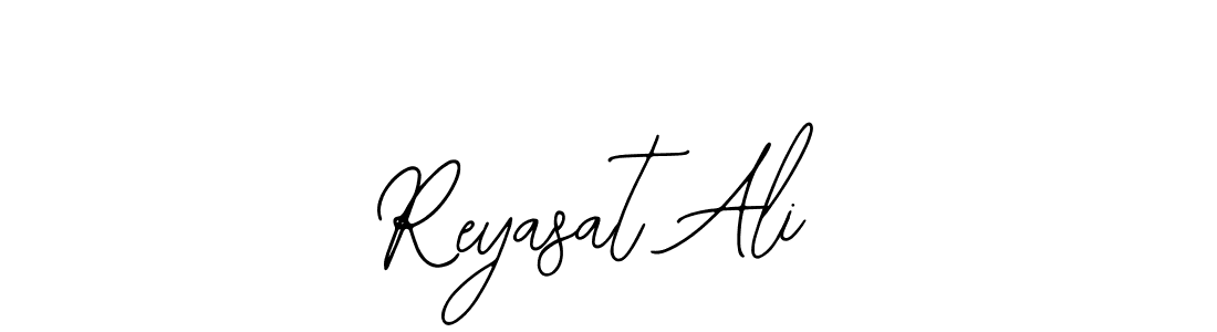 How to make Reyasat Ali name signature. Use Bearetta-2O07w style for creating short signs online. This is the latest handwritten sign. Reyasat Ali signature style 12 images and pictures png