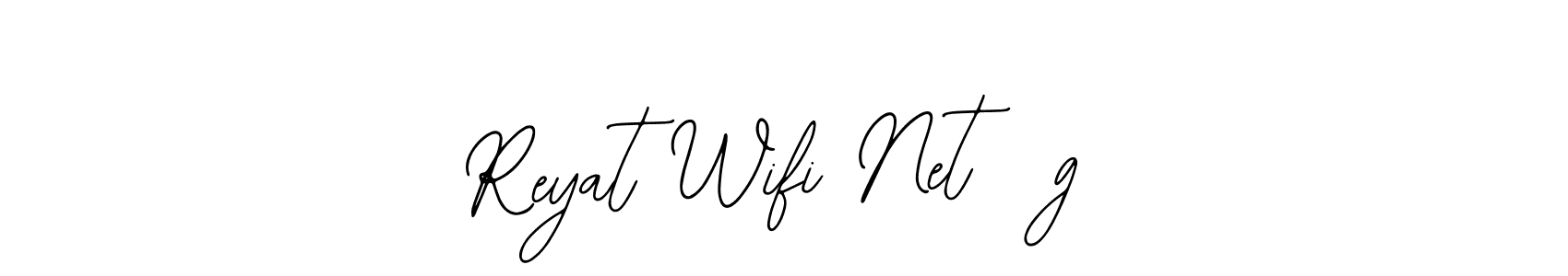 How to make Reyat Wifi Net 5g name signature. Use Bearetta-2O07w style for creating short signs online. This is the latest handwritten sign. Reyat Wifi Net 5g signature style 12 images and pictures png
