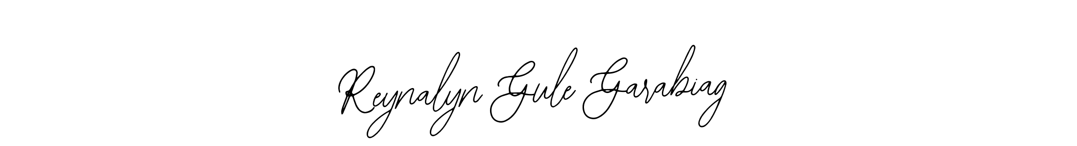 You should practise on your own different ways (Bearetta-2O07w) to write your name (Reynalyn Gule Garabiag) in signature. don't let someone else do it for you. Reynalyn Gule Garabiag signature style 12 images and pictures png