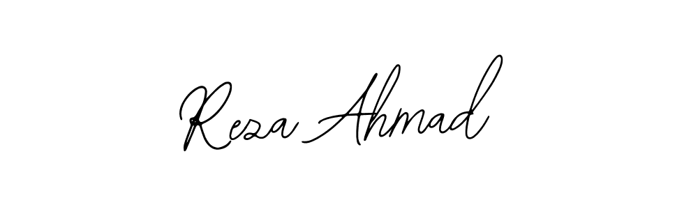 You should practise on your own different ways (Bearetta-2O07w) to write your name (Reza Ahmad) in signature. don't let someone else do it for you. Reza Ahmad signature style 12 images and pictures png