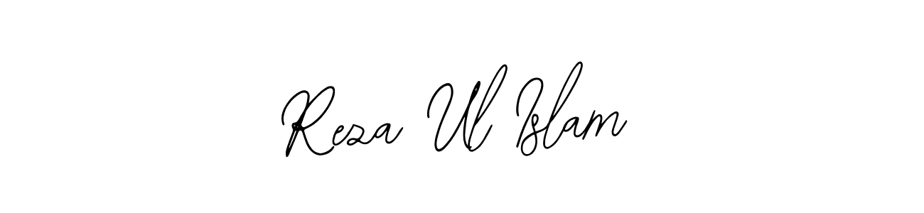 How to make Reza Ul Islam name signature. Use Bearetta-2O07w style for creating short signs online. This is the latest handwritten sign. Reza Ul Islam signature style 12 images and pictures png