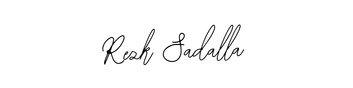 Make a beautiful signature design for name Rezk Sadalla. Use this online signature maker to create a handwritten signature for free. Rezk Sadalla signature style 12 images and pictures png