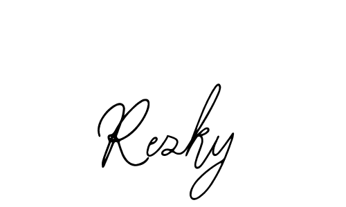 Make a beautiful signature design for name Rezky. Use this online signature maker to create a handwritten signature for free. Rezky signature style 12 images and pictures png