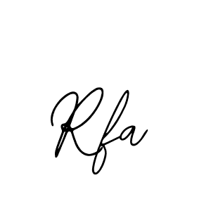 Use a signature maker to create a handwritten signature online. With this signature software, you can design (Bearetta-2O07w) your own signature for name Rfa. Rfa signature style 12 images and pictures png