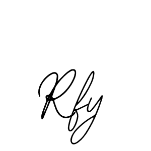 Use a signature maker to create a handwritten signature online. With this signature software, you can design (Bearetta-2O07w) your own signature for name Rfy. Rfy signature style 12 images and pictures png