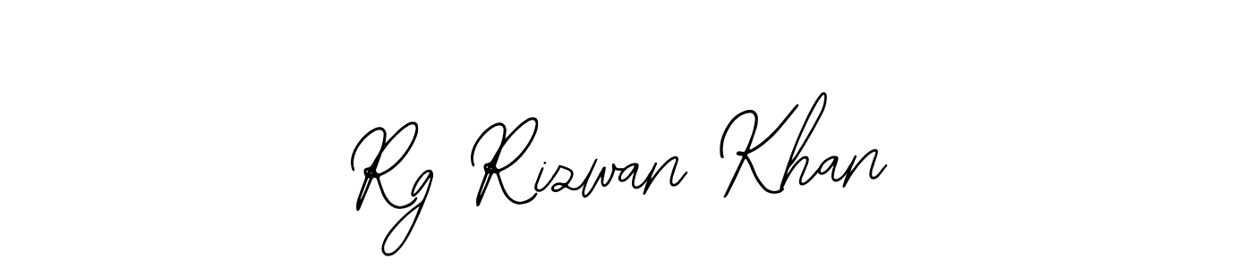 Use a signature maker to create a handwritten signature online. With this signature software, you can design (Bearetta-2O07w) your own signature for name Rg Rizwan Khan. Rg Rizwan Khan signature style 12 images and pictures png