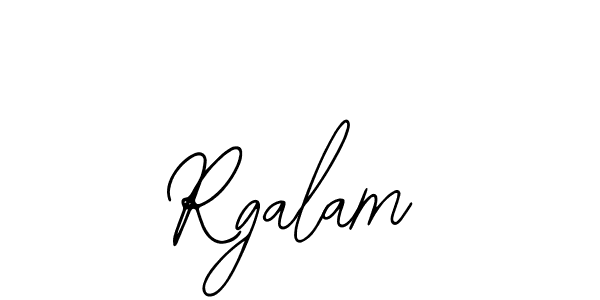 How to make Rgalam signature? Bearetta-2O07w is a professional autograph style. Create handwritten signature for Rgalam name. Rgalam signature style 12 images and pictures png