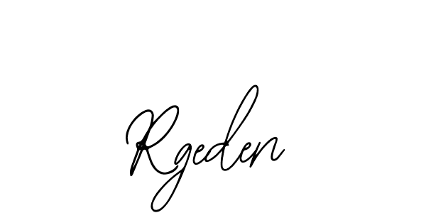 Use a signature maker to create a handwritten signature online. With this signature software, you can design (Bearetta-2O07w) your own signature for name Rgeden. Rgeden signature style 12 images and pictures png