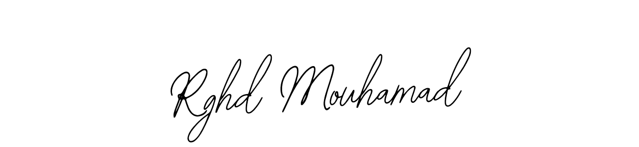 How to make Rghd Mouhamad name signature. Use Bearetta-2O07w style for creating short signs online. This is the latest handwritten sign. Rghd Mouhamad signature style 12 images and pictures png