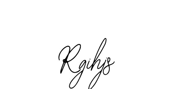 Use a signature maker to create a handwritten signature online. With this signature software, you can design (Bearetta-2O07w) your own signature for name Rgihjs. Rgihjs signature style 12 images and pictures png