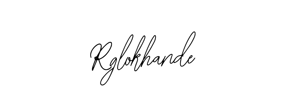 Design your own signature with our free online signature maker. With this signature software, you can create a handwritten (Bearetta-2O07w) signature for name Rglokhande. Rglokhande signature style 12 images and pictures png
