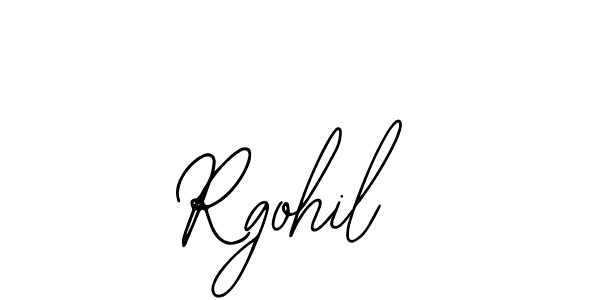 How to make Rgohil signature? Bearetta-2O07w is a professional autograph style. Create handwritten signature for Rgohil name. Rgohil signature style 12 images and pictures png