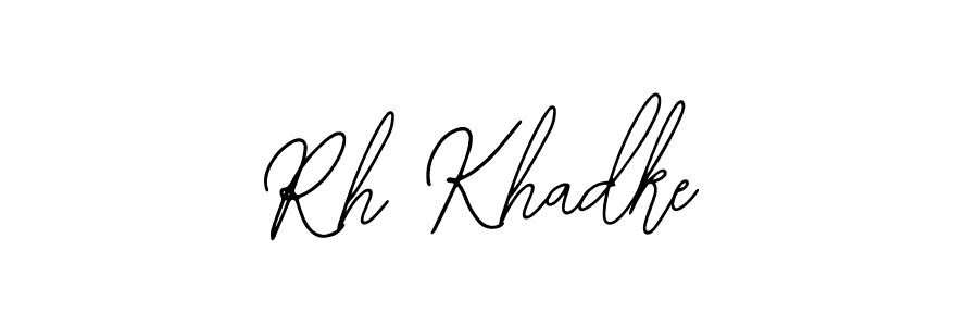 The best way (Bearetta-2O07w) to make a short signature is to pick only two or three words in your name. The name Rh Khadke include a total of six letters. For converting this name. Rh Khadke signature style 12 images and pictures png