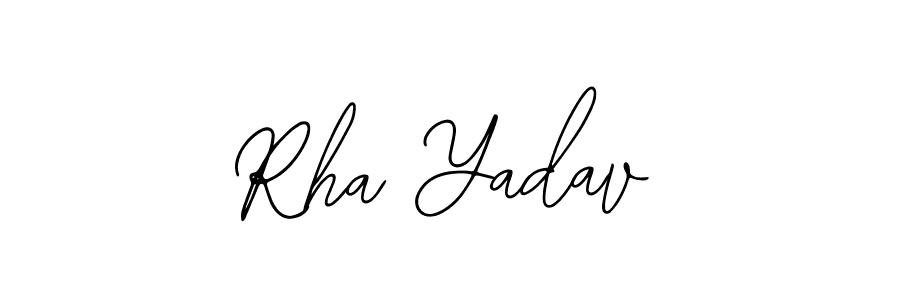 You should practise on your own different ways (Bearetta-2O07w) to write your name (Rha Yadav) in signature. don't let someone else do it for you. Rha Yadav signature style 12 images and pictures png