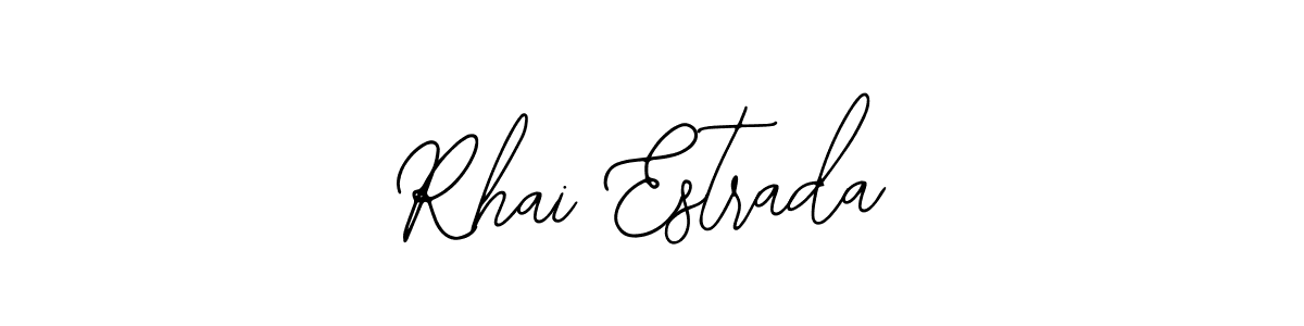 How to make Rhai Estrada name signature. Use Bearetta-2O07w style for creating short signs online. This is the latest handwritten sign. Rhai Estrada signature style 12 images and pictures png