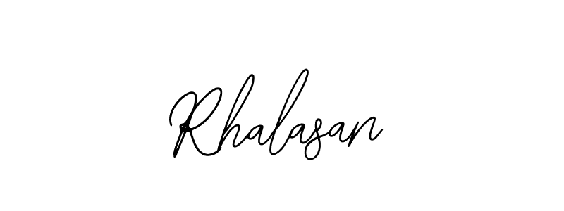 Use a signature maker to create a handwritten signature online. With this signature software, you can design (Bearetta-2O07w) your own signature for name Rhalasan. Rhalasan signature style 12 images and pictures png