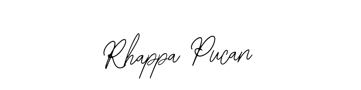 See photos of Rhappa Pucan official signature by Spectra . Check more albums & portfolios. Read reviews & check more about Bearetta-2O07w font. Rhappa Pucan signature style 12 images and pictures png