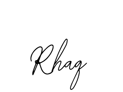 Make a beautiful signature design for name Rhaq. Use this online signature maker to create a handwritten signature for free. Rhaq signature style 12 images and pictures png