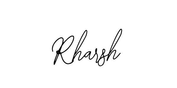 Rharsh stylish signature style. Best Handwritten Sign (Bearetta-2O07w) for my name. Handwritten Signature Collection Ideas for my name Rharsh. Rharsh signature style 12 images and pictures png