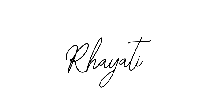 Make a beautiful signature design for name Rhayati. With this signature (Bearetta-2O07w) style, you can create a handwritten signature for free. Rhayati signature style 12 images and pictures png
