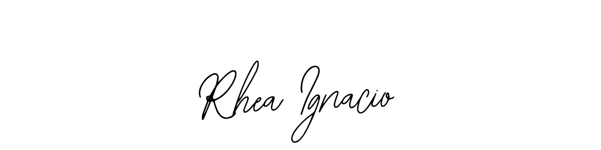 Best and Professional Signature Style for Rhea Ignacio. Bearetta-2O07w Best Signature Style Collection. Rhea Ignacio signature style 12 images and pictures png