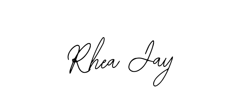 Bearetta-2O07w is a professional signature style that is perfect for those who want to add a touch of class to their signature. It is also a great choice for those who want to make their signature more unique. Get Rhea Jay name to fancy signature for free. Rhea Jay signature style 12 images and pictures png