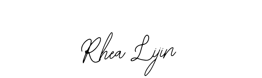 if you are searching for the best signature style for your name Rhea Lijin. so please give up your signature search. here we have designed multiple signature styles  using Bearetta-2O07w. Rhea Lijin signature style 12 images and pictures png