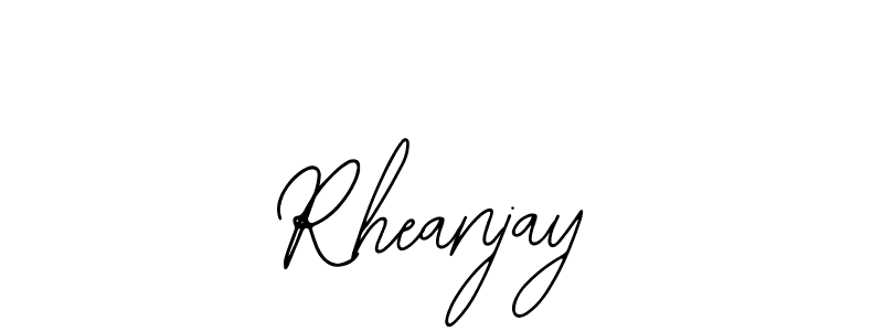 How to make Rheanjay name signature. Use Bearetta-2O07w style for creating short signs online. This is the latest handwritten sign. Rheanjay signature style 12 images and pictures png