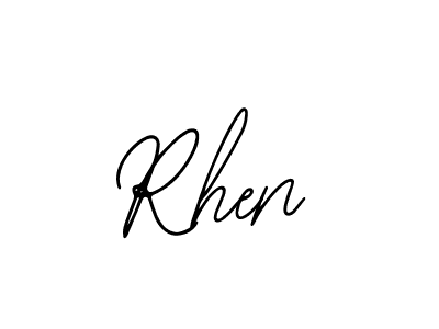 Make a beautiful signature design for name Rhen. With this signature (Bearetta-2O07w) style, you can create a handwritten signature for free. Rhen signature style 12 images and pictures png