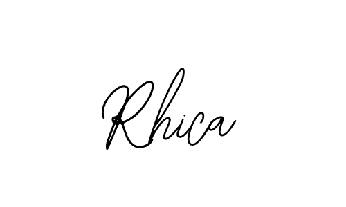 Use a signature maker to create a handwritten signature online. With this signature software, you can design (Bearetta-2O07w) your own signature for name Rhica. Rhica signature style 12 images and pictures png