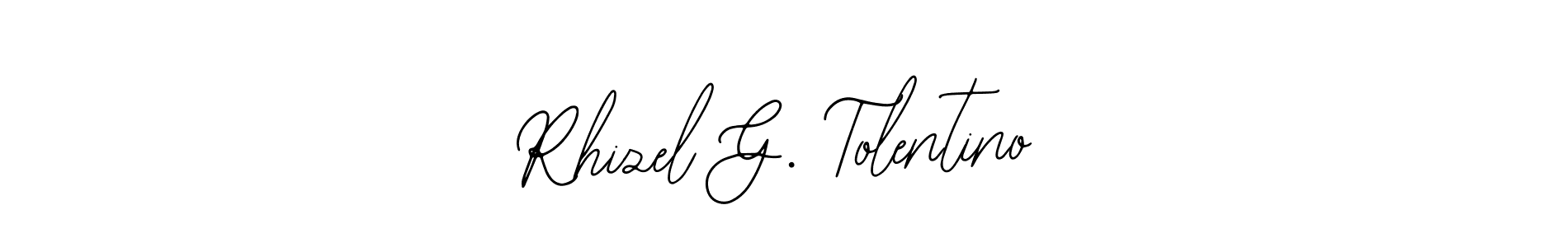 Make a beautiful signature design for name Rhizel G. Tolentino. Use this online signature maker to create a handwritten signature for free. Rhizel G. Tolentino signature style 12 images and pictures png