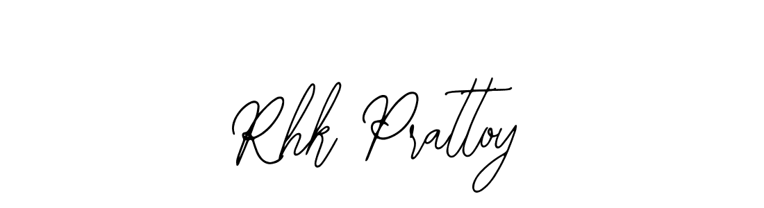 Similarly Bearetta-2O07w is the best handwritten signature design. Signature creator online .You can use it as an online autograph creator for name Rhk Prattoy. Rhk Prattoy signature style 12 images and pictures png