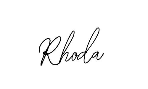 Rhoda stylish signature style. Best Handwritten Sign (Bearetta-2O07w) for my name. Handwritten Signature Collection Ideas for my name Rhoda. Rhoda signature style 12 images and pictures png