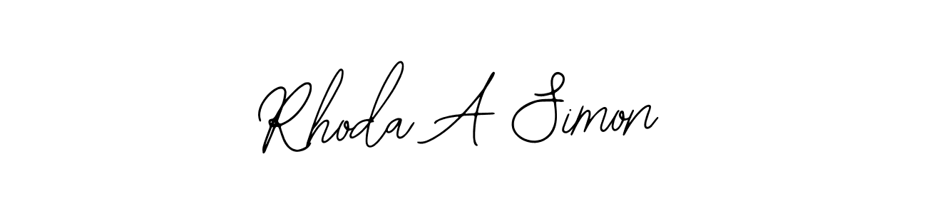 Create a beautiful signature design for name Rhoda A Simon. With this signature (Bearetta-2O07w) fonts, you can make a handwritten signature for free. Rhoda A Simon signature style 12 images and pictures png