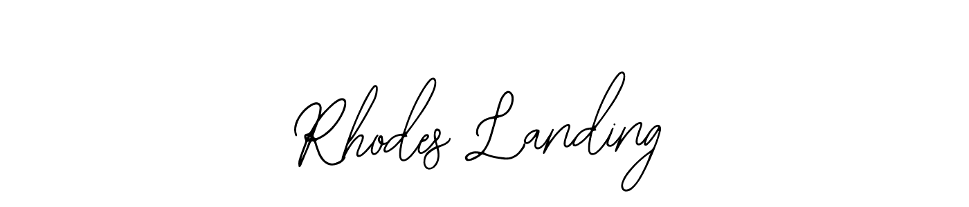 Also we have Rhodes Landing name is the best signature style. Create professional handwritten signature collection using Bearetta-2O07w autograph style. Rhodes Landing signature style 12 images and pictures png