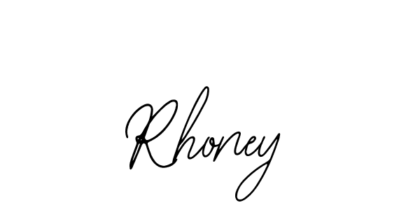 Design your own signature with our free online signature maker. With this signature software, you can create a handwritten (Bearetta-2O07w) signature for name Rhoney. Rhoney signature style 12 images and pictures png