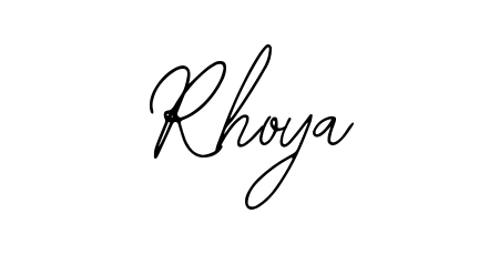 Create a personalized artistic stamp with Rhoya in Bearetta-2O07w font. Perfect for visual artists, designers, and influencers. Rhoya signature style 12 images and pictures png
