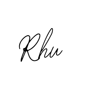 How to make Rhu signature? Bearetta-2O07w is a professional autograph style. Create handwritten signature for Rhu name. Rhu signature style 12 images and pictures png
