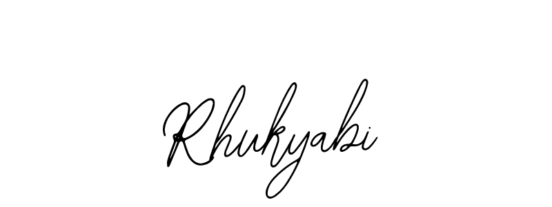 The best way (Bearetta-2O07w) to make a short signature is to pick only two or three words in your name. The name Rhukyabi include a total of six letters. For converting this name. Rhukyabi signature style 12 images and pictures png