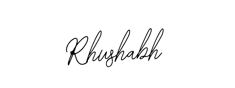 if you are searching for the best signature style for your name Rhushabh. so please give up your signature search. here we have designed multiple signature styles  using Bearetta-2O07w. Rhushabh signature style 12 images and pictures png