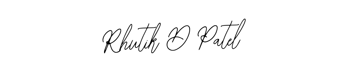 Use a signature maker to create a handwritten signature online. With this signature software, you can design (Bearetta-2O07w) your own signature for name Rhutik D Patel. Rhutik D Patel signature style 12 images and pictures png