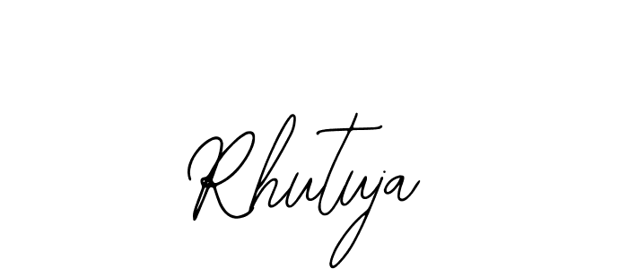 You should practise on your own different ways (Bearetta-2O07w) to write your name (Rhutuja) in signature. don't let someone else do it for you. Rhutuja signature style 12 images and pictures png