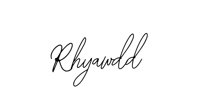 Rhyawdd stylish signature style. Best Handwritten Sign (Bearetta-2O07w) for my name. Handwritten Signature Collection Ideas for my name Rhyawdd. Rhyawdd signature style 12 images and pictures png